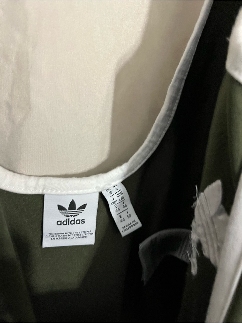 adidas Black One-Piece Swimsuit with White Trim and Stripes - Picture 5 of 6
